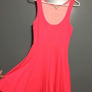Charlotte Russe hot pink skater dress